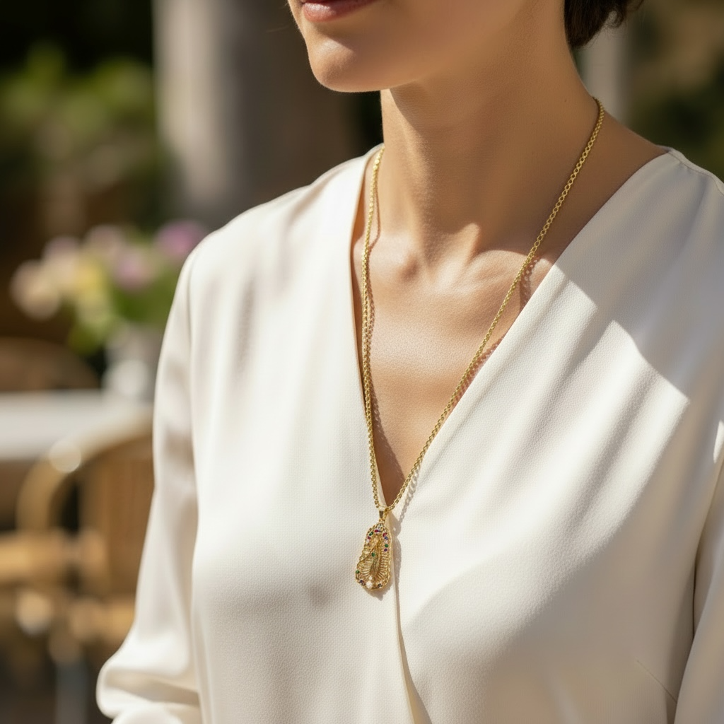 Sautoir en plaqué or