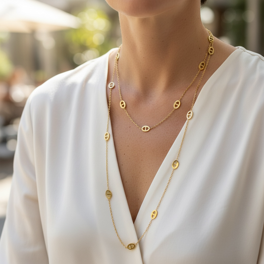 Sautoir en plaqué or