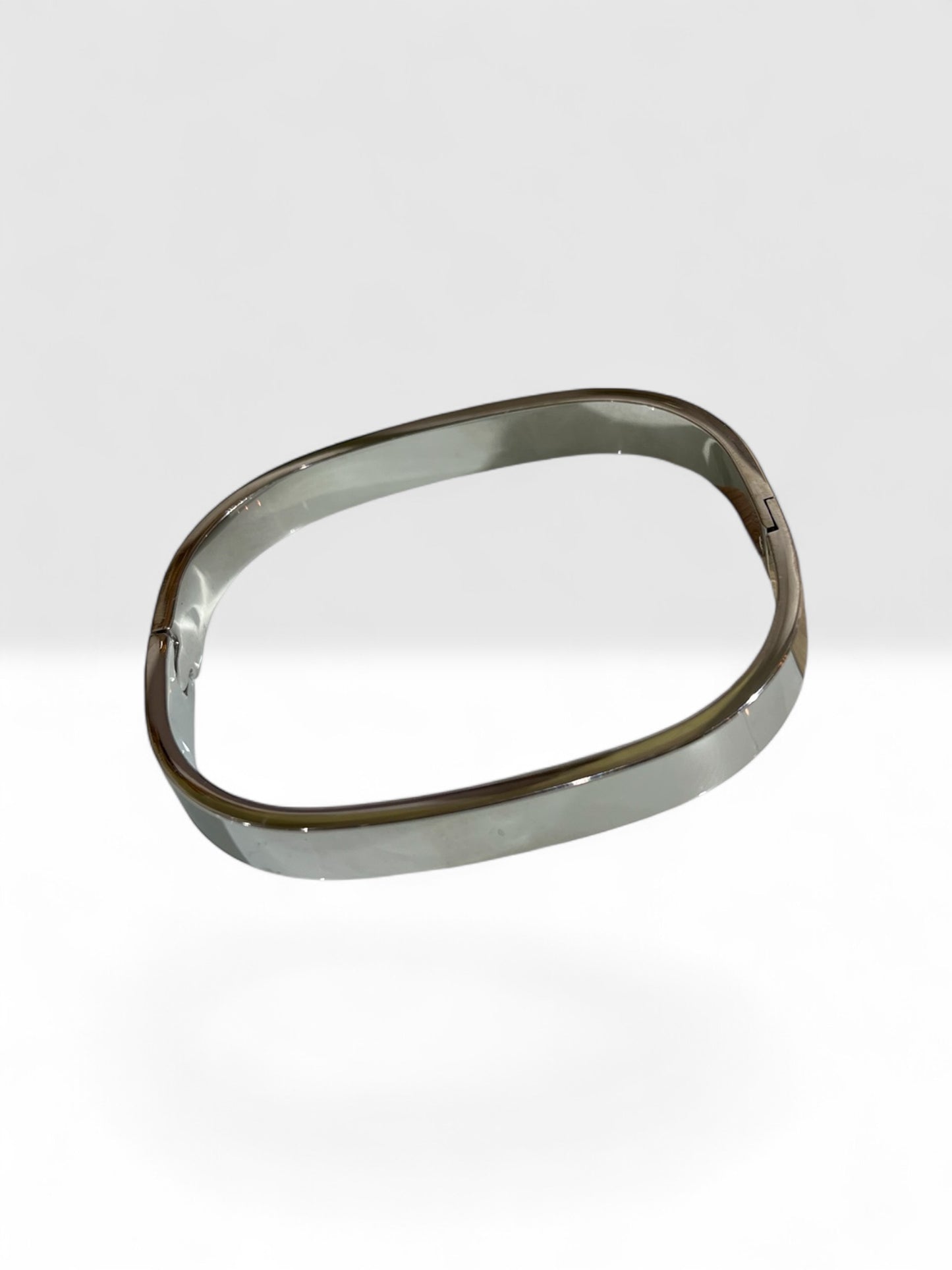 Jonc rectangulaire en Plaqué Or