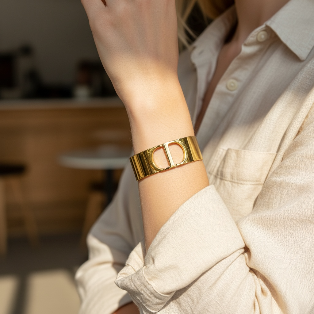 Manchette en Plaqué Or