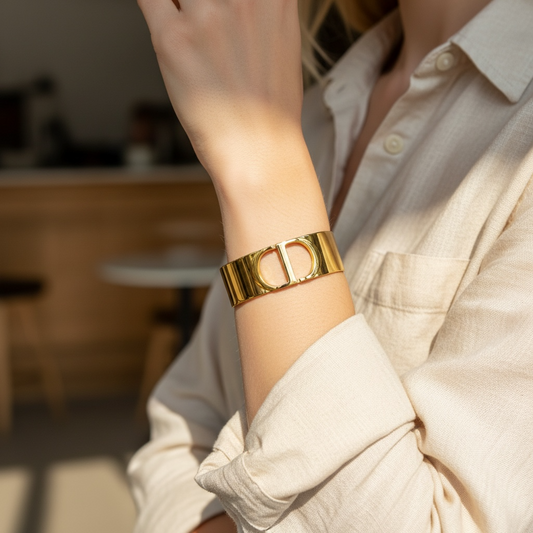 Manchette en Plaqué Or